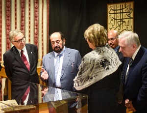 Jego Wysokość Szejk Dr Sultan bin Muhammad al-Kasimi z wizytą w Bibliotece Jagiellońskiej.