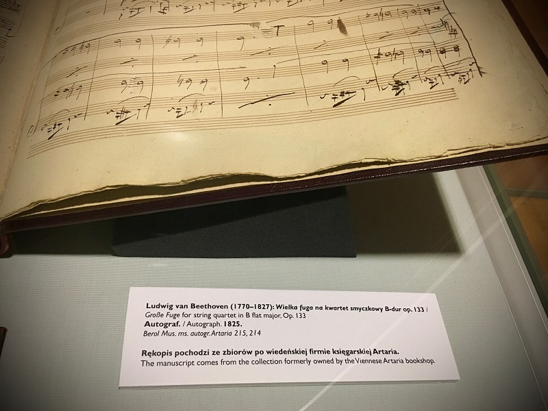 Fragment rękopisu Ludwiga van Beethovena
