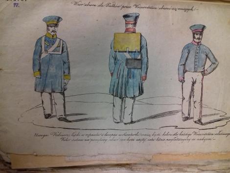 Zdjęcie nr 10 (16)
                                	                             Wzór ubioru dla Pułków przez Woiewodztwa ubierać się maiących [z:] Powstanie listopadowe 1830-1831
                            