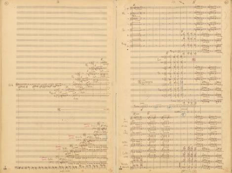 Zdjęcie nr 10 (11)
                                	                             Andrzej Panufnik (1914–1991): Uwertura tragiczna na orkiestrę symfoniczną. Autograf. Po 1945 Muz. Rkp. 4011 V
                            