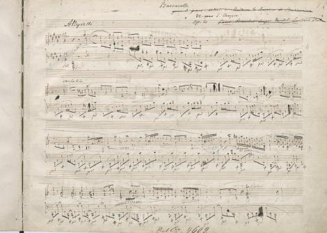 Photo no. 5 (10)
                                	                                   Fryderyk Chopin (1810–1849): Barkarola Fis-dur na fortepian, op. 60. Autograf. Francja około 1846
Muz. Rkp. 2204 II
                                  